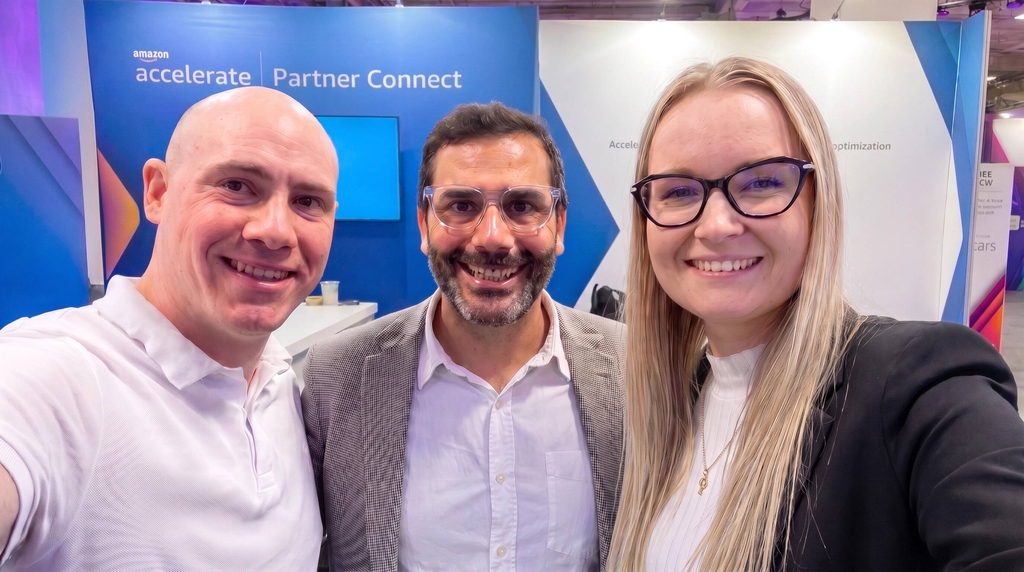 Flapen's founders together at an Amazon seller conference