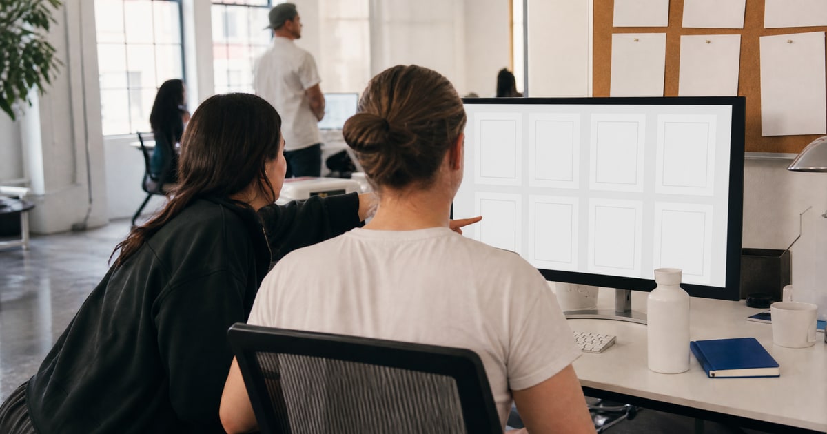 Flapen cover for Where to find global creators for Amazon listing videos: a Flapen operator reviewing a grid of listing image frames on a monitor