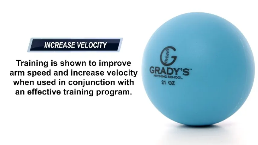 Product video poster with the 21 oz Grady's ball